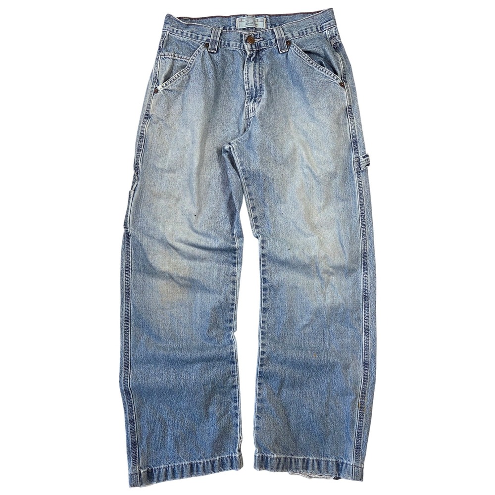 Levi Strauss Signature Mens Carpenter Jeans 29x30 Y2k Baggy Skater Grunge Punk